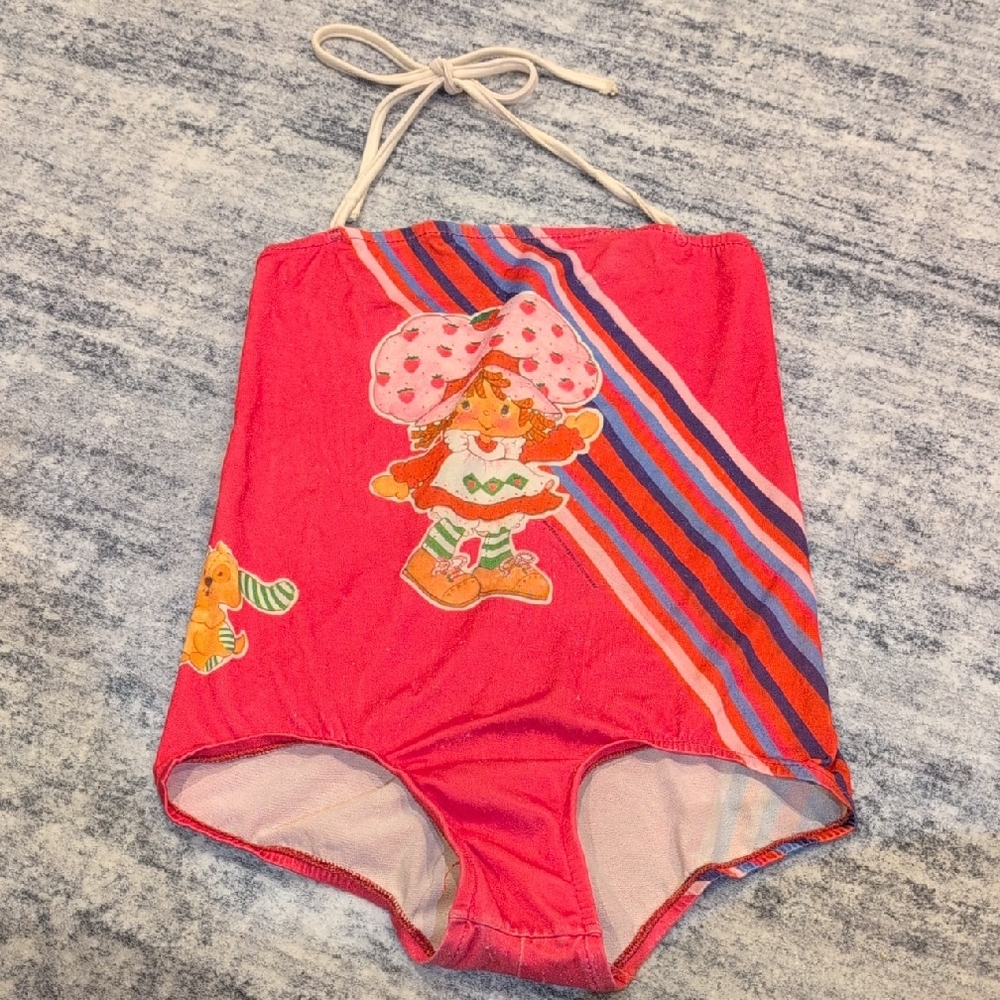 JCPenney Pink Swimsuit with Cartoon Print